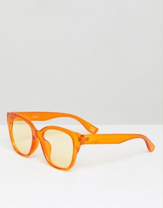 Оранжевые квадратные солнцезащитные очки ASOS - Оранжевый