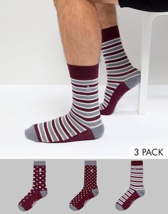 3 пары носков Original Penguin - Красный