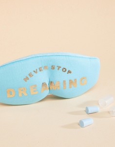 Маска для сна с надписью Never Stop Dreaming Typo - Мульти