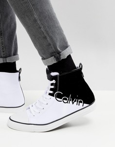 Высокие кроссовки с логотипом Calvin Klein Ajax - Белый
