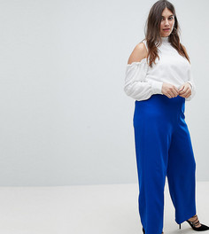 Широкие комбинируемые брюки Fashion Union Plus - Синий