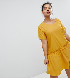 Свободное платье с асимметричным краем Glamorous Curve - Желтый