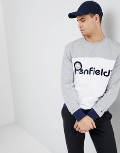 Свитшот с круглым вырезом и логотипом Penfield - Серый