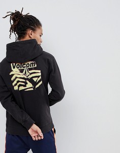 Худи с принтом на спине Volcom - Черный