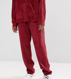 Бордовые вельветовые брюки Reclaimed Vintage Inspired - Красный