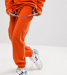 Оранжевые флисовые брюки Reclaimed Vintage Inspired - Оранжевый
