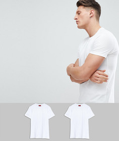 Набор из 2 белых футболок с круглым вырезом HUGO - Белый