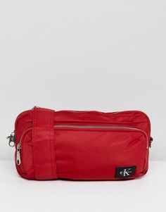 Нейлоновая сумка через плечо Calvin Klein - Красный