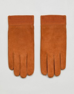 Кожаные перчатки Weekday - Коричневый