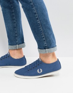 Синие саржевые кеды Fred Perry Kingston - Синий