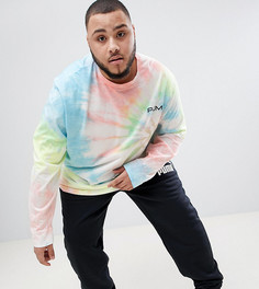 Розовый лонгслив с принтом тай-дай Puma PLUS эксклюзивно для ASOS - Розовый