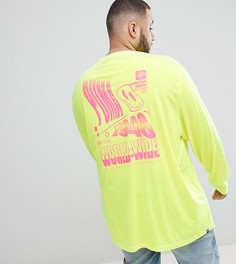 Желтый лонгслив с принтом Puma PLUS эксклюзивно для ASOS - Желтый