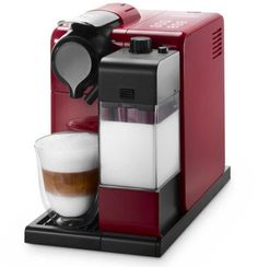 Капсульная кофеварка DELONGHI Lattissima Touch EN550.R, 1400Вт, цвет: красный [132193186] Delonghi