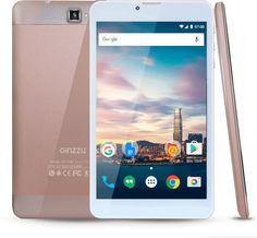 Планшет GINZZU GT-7100, 1GB, 8GB, 3G, Android 7.0 розовый [00-00001050]