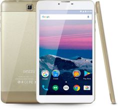 Планшет GINZZU GT-7205, 1GB, 8GB, 3G, Android 7.0 золотистый [00-00001041]