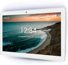 Планшет GINZZU GT-1050, 1GB, 16GB, 3G, 4G, Android 7.0 золотистый [00-00001106]