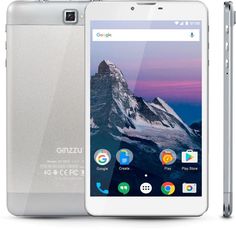 Планшет GINZZU GT-7210, 1GB, 8GB, 3G, 4G, Android 7.0 серебристый [00-00001034]