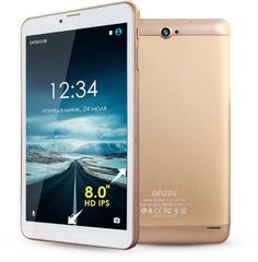 Планшет GINZZU GT-8105, 1GB, 8GB, 3G, Android 6.0 золотистый [00-00001032]