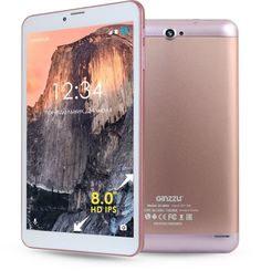 Планшет GINZZU GT-8105, 1GB, 8GB, 3G, Android 6.0 розовый [00-00001040]