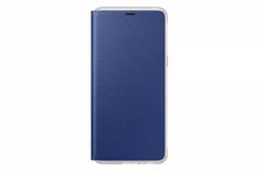 Чехол (флип-кейс) SAMSUNG Neon Flip Cover, для Samsung Galaxy A8+, синий [ef-fa730plegru]