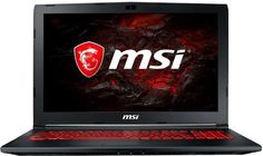 Ноутбук MSI GL62MVR 7RFX-1256RU, 15.6&quot;, Intel Core i7 7700HQ 2.8ГГц, 8Гб, 1000Гб, 128Гб SSD, nVidia GeForce GTX 1060 - 3072 Мб, Windows 10, 9S7-16JBE2-1256, черный