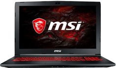 Ноутбук MSI GL62MVR 7RFX-1257RU, 15.6&quot;, Intel Core i7 7700HQ 2.8ГГц, 16Гб, 1000Гб, nVidia GeForce GTX 1060 - 3072 Мб, Windows 10, 9S7-16JBE2-1257, черный