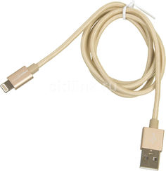 Кабель SMARTERRA Lightning - USB 2.0, 1.0м, золотистый [stral002mgd]