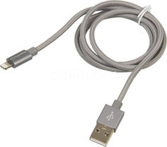 Кабель SMARTERRA Lightning - USB 2.0, 1.0м, серый [stral002mgy]