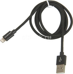 Кабель SMARTERRA Lightning - USB 2.0, 1.0м, черный [stral002mbk]
