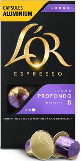 Капсулы BOSCH LOR Espresso Longo Profondo, для кофемашин капсульного типа, 10 шт [4028416]