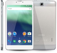 Планшет GINZZU GT-7115, 1GB, 8GB, 3G, 4G, Android 7.0 серебристый [00-00001101]