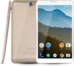 Планшет GINZZU GT-8110, 1GB, 16GB, 3G, 4G, Android 7.0 золотистый [00-00001056]