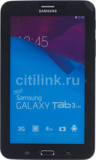 Планшет SAMSUNG Galaxy Tab 3 Lite SM-T116, 1GB, 8GB, 3G, Android 4.3 черный [sm-t116nykaser]