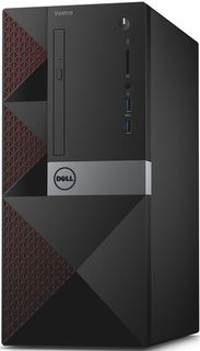 Компьютер DELL Vostro 3650, Intel Core i7 6700, DDR3L 8Гб, 1000Гб, AMD Radeon R9 360 - 2048 Мб, DVD-RW, Windows 10 Home, черный [3650-8490]