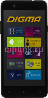 Смартфон DIGMA A501 4G LINX, черный