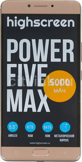 Смартфон HIGHSCREEN Power Five Max, медный