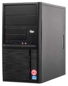 Компьютер IRU Corp 319, Intel Core i3 4170, DDR3 8Гб, 120Гб(SSD), Intel HD Graphics 4400, Windows 10 Professional, черный [491764]