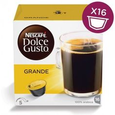 Капсулы KRUPS NESCAFE Dolce Gusto Grande, для кофемашин капсульного типа, 16 шт [12120090]