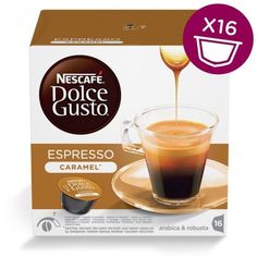 Капсулы KRUPS NESCAFE Dolce Gusto Espresso Caramel, для кофемашин капсульного типа, 16 шт [12128780]