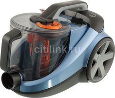 Пылесос PHILIPS PowerPro FC8767/02, 2100Вт, голубой/черный
