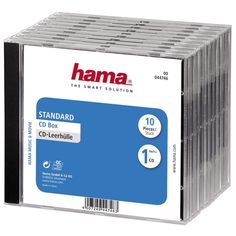 Коробка HAMA H-44746 Jewel Case, 10шт., прозрачный [00044746]