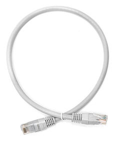 Кабель Патч-корд LANMASTER UTP, вилка RJ-45, вилка RJ-45, кат.6, ПВХ, 0.5м, серый [twt-45-45-0.5/6-gy]