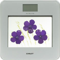 Напольные весы SCARLETT SC-BS33E002, до 180кг, цвет: фиолетовый [sc - bs33e002]