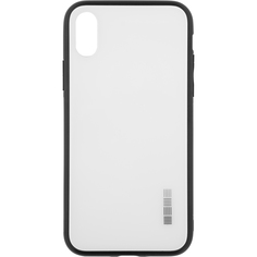 Чехол InterStep для iPhone X GLASS ADV белый