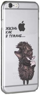 Клип-кейс Deppa Art Case для Apple iPhone 6/6S рисунок "Ежик в тумане" (прозрачный с рисунком)