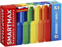 Магнитный конструктор BONDIBON SmartMax Дополнительный набор: 6 длинных и 6 коротких палочек