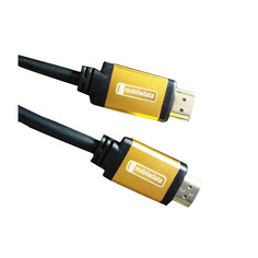 Аксессуар Mobiledata HDMI 4K v.2.0 1.0m Metal Gold HDMI-2.0-GY-1.0