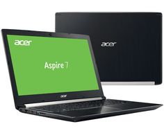 Ноутбук Acer Aspire A715-71G-74MF NX.GP9ER.012 (Intel Core i7-7700HQ 2.8 GHz/12288Mb/1000Gb + 128Gb SSD/nVidia GeForce GTX 1050 Ti 4096Mb/Wi-Fi/Cam/15.6/1920x1080/Windows 10 64-bit)