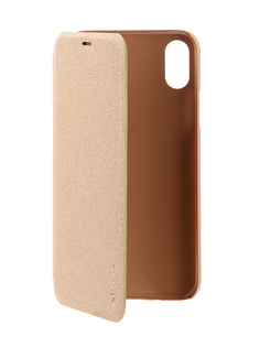 Аксессуар Чехол Nillkin Sparkle Case для APPLE iPhone X Gold SP-LC AP-IPHONE X
