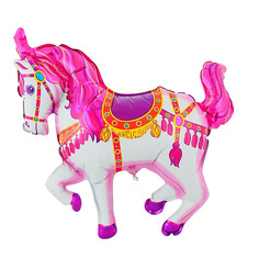 Шар фольгированный Flexmetal Лошадь цирковая Pink 1230020